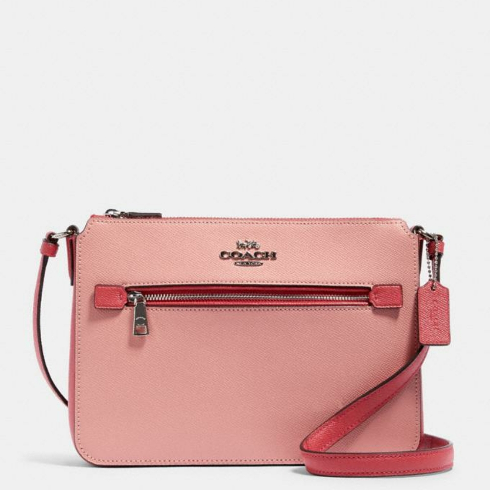 NWT Pretty Light Blush Coach File Bag